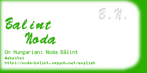 balint noda business card